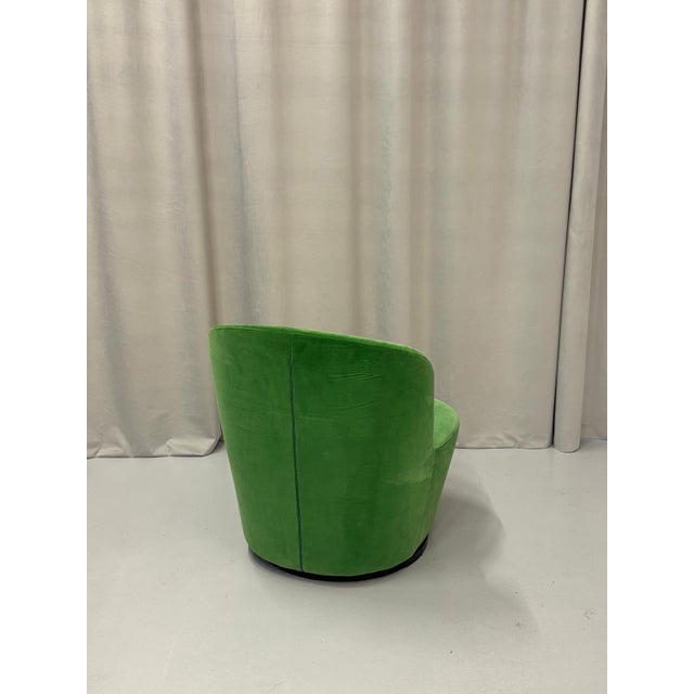 Mid-Century Modern Vintage Italian Swivel Cocktail Lounge Chair, Italy, 1970s For Sale - Image 3 of 6