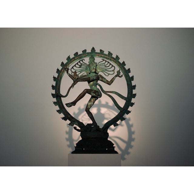 Indian bronze depicting Shiva Nataraja, 1950s. Provenance: Formerly in the Claude de Marteau collection. H 72 cm x D 18 cm...