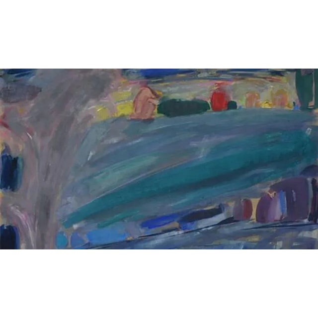 Large 1971 Joanna Salska "Remember" Abstract Mixed-Media Painting For Sale