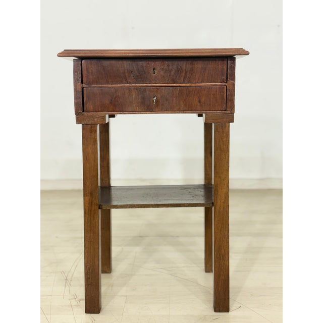 Antique Gründerzeit Biedermeier Sewing Table in Pine, 1890s For Sale - Image 9 of 14
