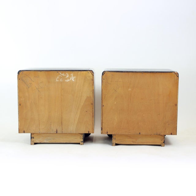Czechoslovak Bedside Tables from Up Závody, 1930s, Set of 2 For Sale - Image 10 of 15