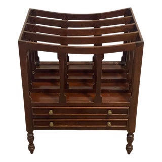 Vintage Wooden Newspaper Rack, 1920s For Sale