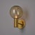 1960s Hans Agne Jakobsson #V149 Glass & Brass Wall Lamp for Markaryd For Sale - Image 10 of 13