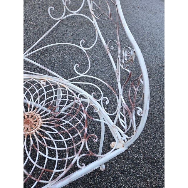 Metal Vintage Salterini Wrought Iron Outdoor Patio Furniture, 3 Pieces For Sale - Image 7 of 11