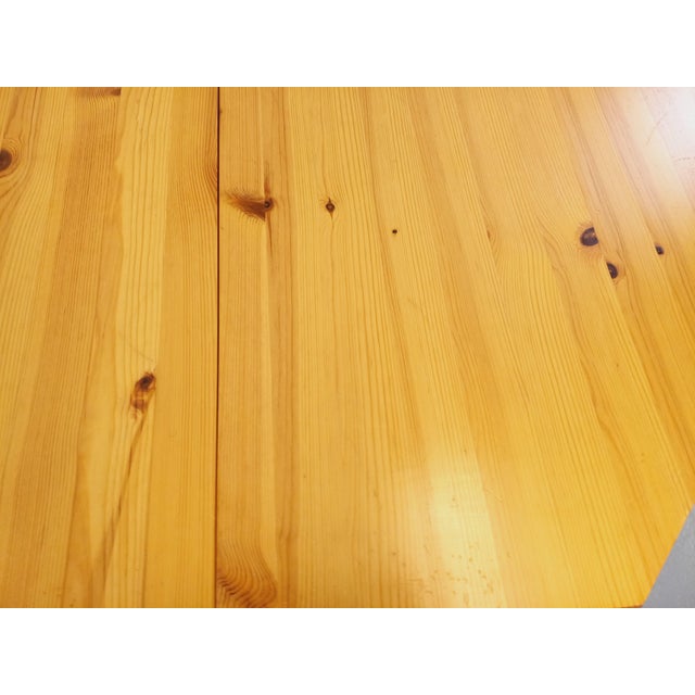 Vintage Octagonal Pine Dining Table with Extension, 1970s For Sale - Image 4 of 18