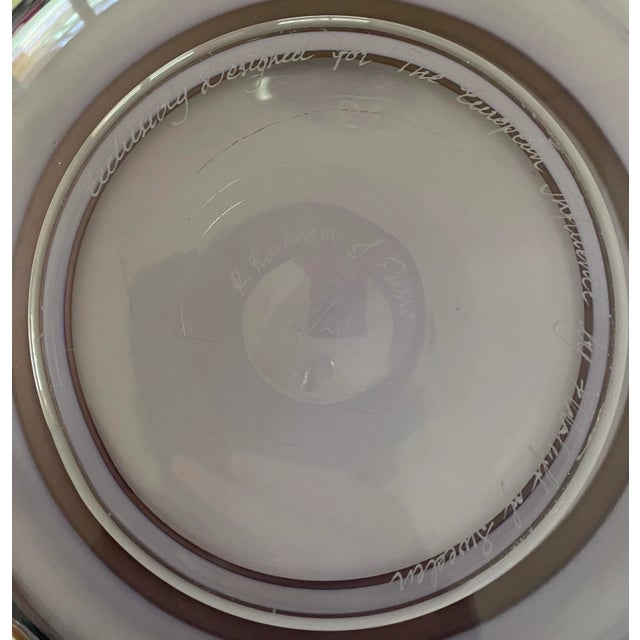 Vintage Swedish Purple Glass Bowl - Signed For Sale - Image 9 of 10