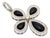 Silver Medal in the Shape of Cross with Four Drops For Sale