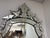 1950s Vintage Venetian Beveled and Etched Mirror For Sale - Image 5 of 13