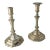 18th or 19th Century Near Pair of Louis XV Style Paktong Candlesticks For Sale