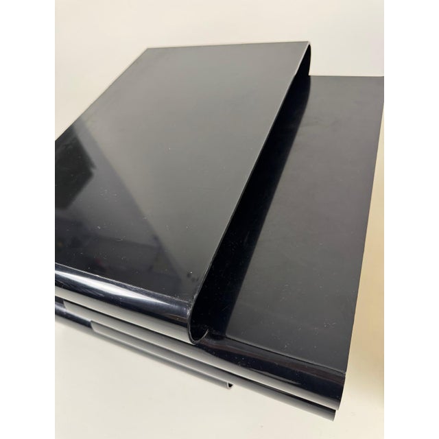 Black Magazine Rack by Giotto Stoppino for Kartell, 1970s For Sale - Image 5 of 6