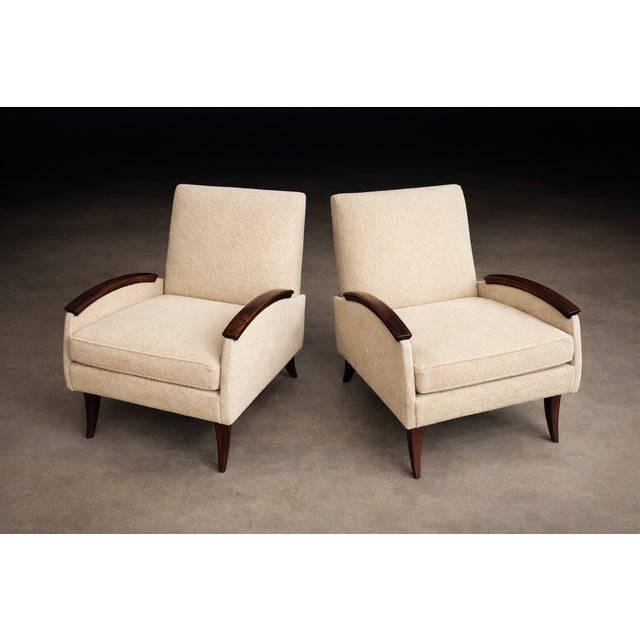 Mid-Century Modern Pair of Brazilian Rosewood Lounge Armchairs by Liceu De Artes E Ofícios, Brazil, 1960s For Sale - Image 3 of 18