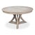 An open, angled base brings architectural structure to the broad circular top without a strong color statement. Four...