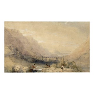 James Baker Pyne, Vale of Llanberis, North Wales, 1840s, Watercolour For Sale