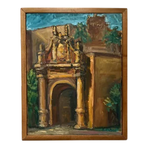 Late Twentieth Century Original California Landscape Oil on Canvas, Signed by Artist, Framed