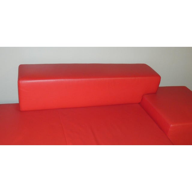 Red Isola Model Sofa by Studio Cerri & Associati for Poltrona Frau, 2000s For Sale - Image 8 of 11