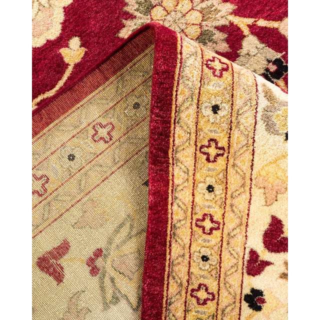Mogul, One-of-a-Kind Hand-Knotted Area Rug in Red, 9' 3" x 12' 1" For Sale In New York - Image 6 of 8
