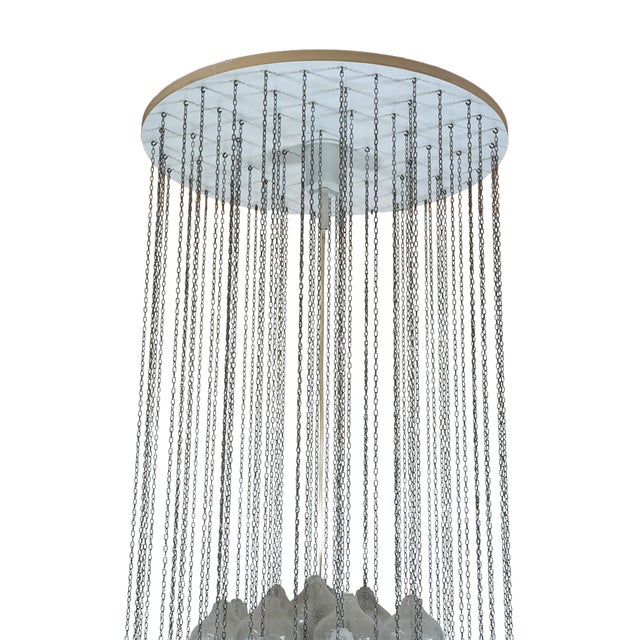 1960s Tulipan Chandelier in Glass and Metal by J.T. Kalmar for Kalmar, Austria, 1970s For Sale - Image 5 of 18