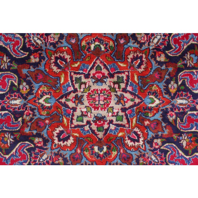 1960s 1960s Fine 9'7" X 12'11" Hand-Knotted Wool Area Rug - Traditional Medallion For Sale - Image 5 of 8