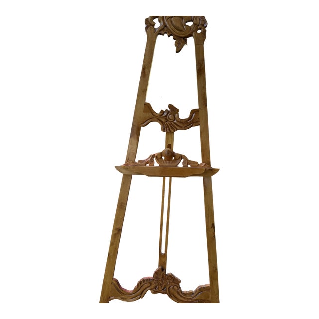 Item Is an Antique Rococo Revival Walnut Easel, Typically Dating Back to Approximately 1880. For Sale