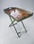 Modern Vintage Folding Side Table with Removable Tray, 1970s For Sale - Image 3 of 10