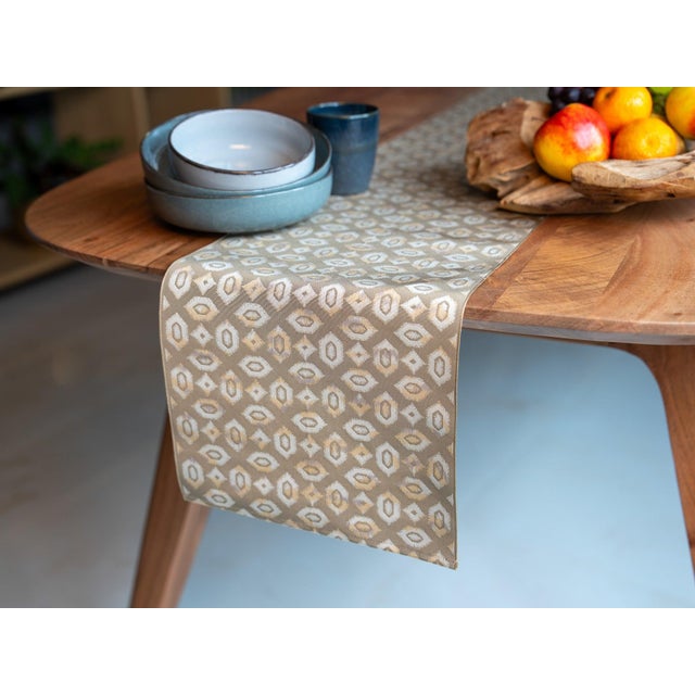 Japanese Ceremonial Silk Table Runner by Renaras For Sale - Image 6 of 6