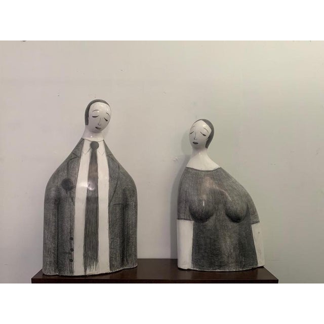 Yuri Zatarain, Thought of Love, 2005, Ceramic & Graphite, Set of 2 For Sale - Image 15 of 15