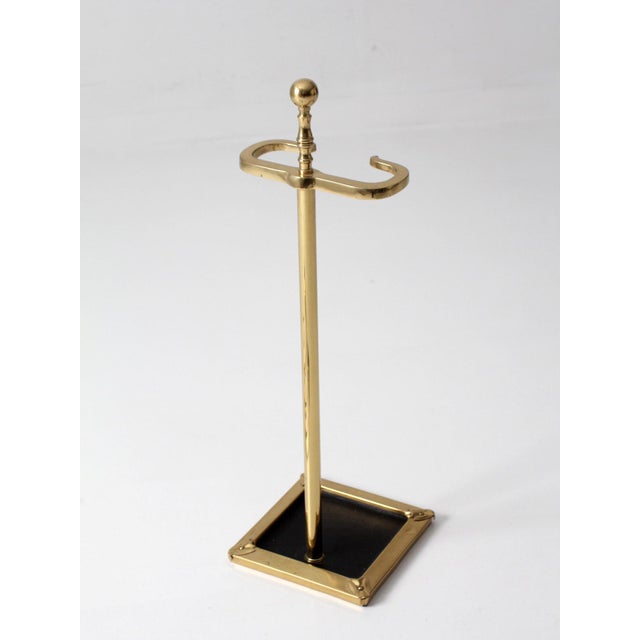 Brass Vintage Brass Fireplace Tool Set For Sale - Image 8 of 14