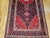 Vintage Persian Hamadan Gallery Rug, Hand-Knotted Wool, Geometric Medallion Pattern, Navy & Red, 6x12 For Sale - Image 13 of 17