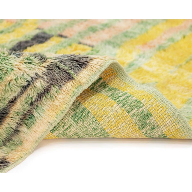 Textile Hand-Knotted Wool Rug by Azele Studio For Sale - Image 7 of 10