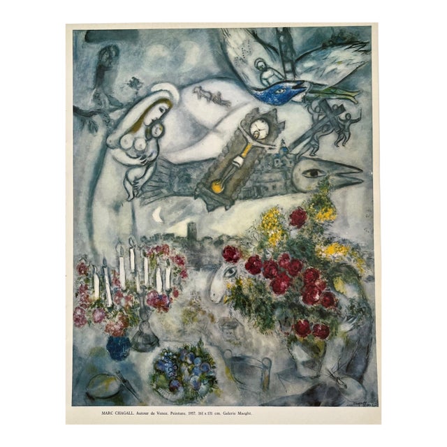 Marc Chagall Autour De Vence XXe Siecle 1968 For Sale