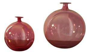 Blown Glass Vases by Parise Vetro, 1980s, Set of 2