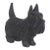Vintage Hand Carved Wood Scottie Dog Figurine Canine Folk Art For Sale
