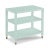 This is a made to order item with a 8-10 week lead time. The color is Benjamin Moore Palladian Blue. A rectangular top...