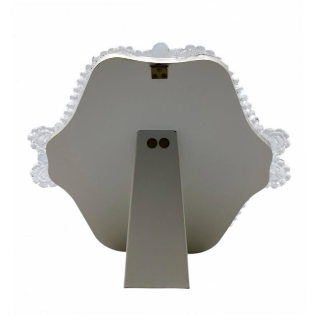 Murano Glass Table Mirror attributed to Barovier & Toso., Italy, 1950s For Sale - Image 4 of 8