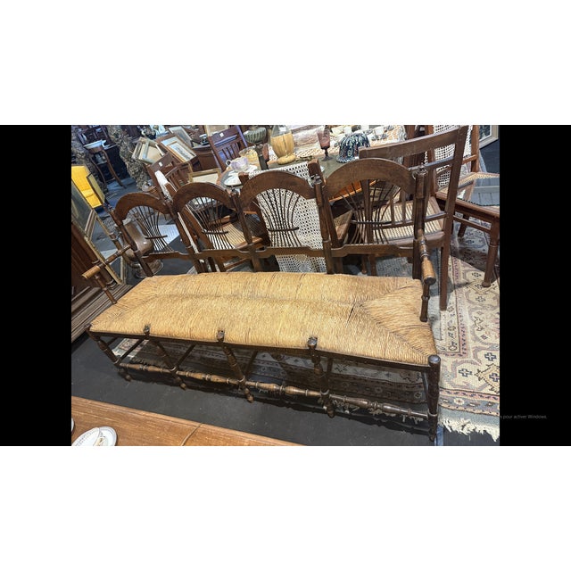 Provençal-Style Bench in Walnut For Sale - Image 5 of 6