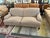 Textile J. Fitzgerald English Traditional Rolled Arm Sofa on Casters For Sale - Image 7 of 12