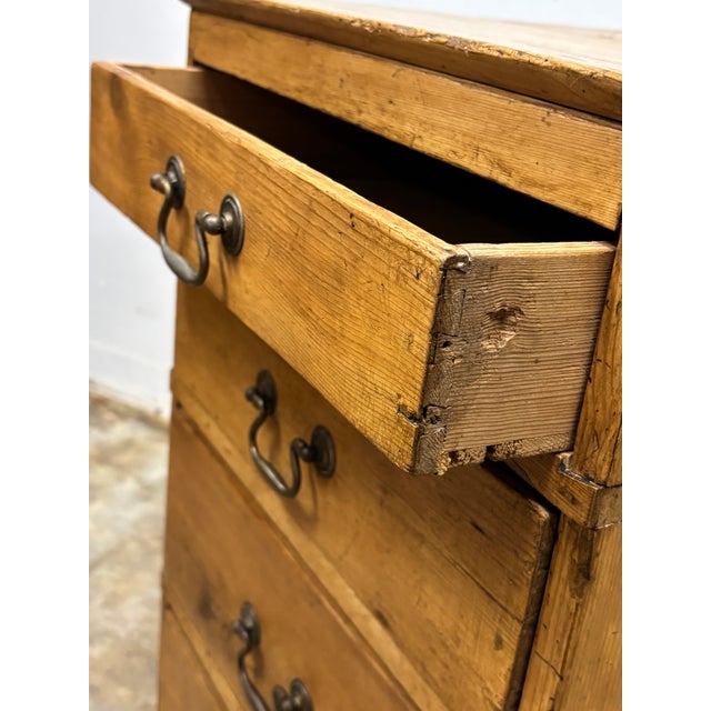 Wood 19th Century English Pine Chest of Drawers For Sale - Image 7 of 8