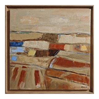 Terres D'eclaircie, Abstract Landscape, Contemporary, Framed by Sophie Dumont For Sale