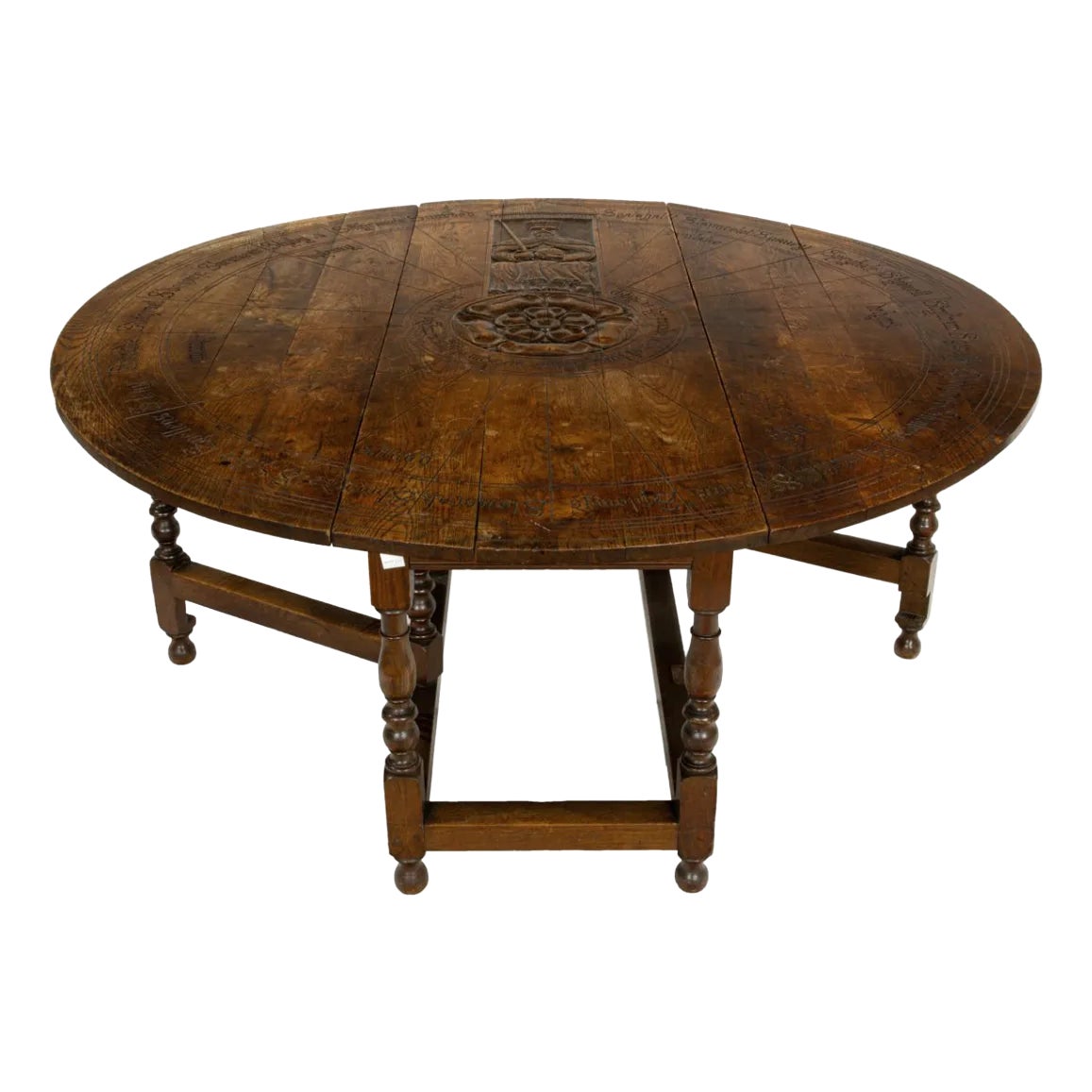 An Important Arthurian Revival Gateleg 'Round Table', 19th Century ...