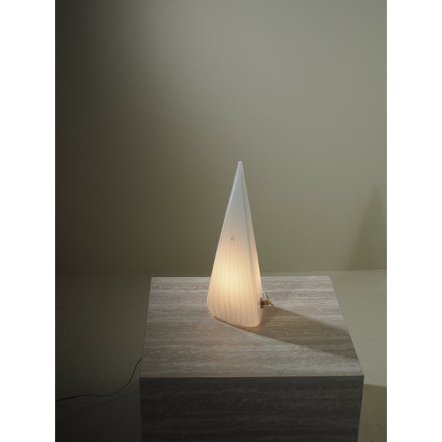 Vetri Murano Striped Pyramidal Lamp by Lino Tagliapietra for Effetre International, Italy, 1970s For Sale - Image 6 of 10