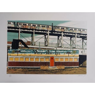 1980s "Vista Mar Inn" Screenprint by John Baeder For Sale