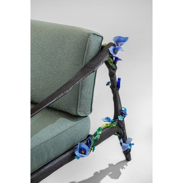 Glass Aconito Side Table by Vetralia For Sale - Image 7 of 9