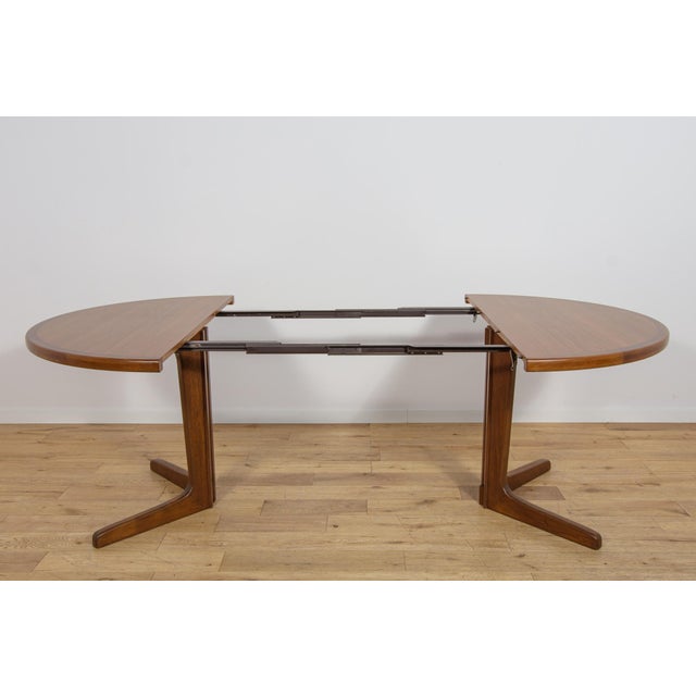 Mid-Century Modern Round Extending Dining Table in Teak, Denmark, 1960s For Sale - Image 6 of 18