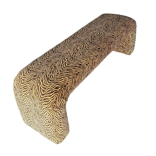 Contemporary The Batik House Waterfall Bench For Sale - Image 3 of 4