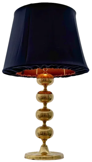 Mid-Century Scandinavian Table Lamp Model Gma705 with Brass Spheres, Sweden, 1960s