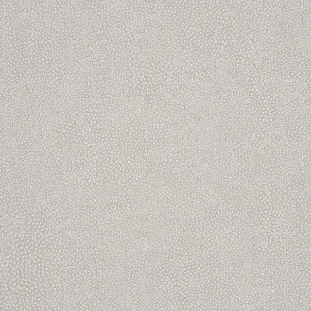 Schumacher Dunbar Shagreen Vinyl Wallpaper In Dove For Sale