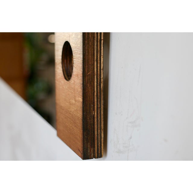 Large Smoked Mirror with Asymmetrical Frame, 1970s For Sale - Image 9 of 16