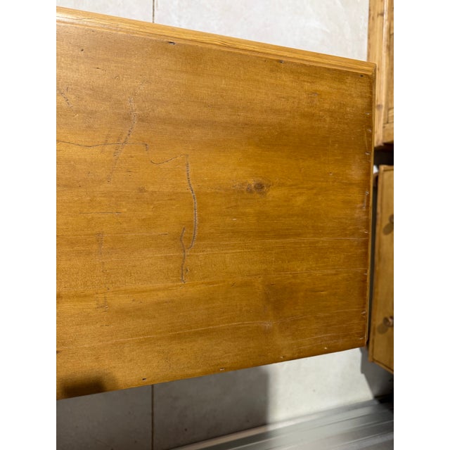 Antique Pine Two Door Cupboard From England For Sale - Image 13 of 18