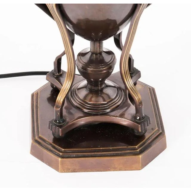 Vintage Twin-Handled Urn Lamps in Bronze, 20th Century, Set of 2 For Sale - Image 17 of 18