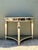 Silver Vintage Mirror Trimmed Demilune Console For Sale - Image 8 of 12